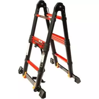 Стремянка телескопическая лестница WORKY BLACK ARD259959