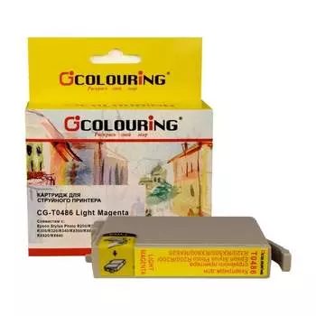 Струйный картридж для Epson Stylus Photo R200/R220/R300/R320/R340/RX500 Colouring COLOURING T0486 CG_T048_LM