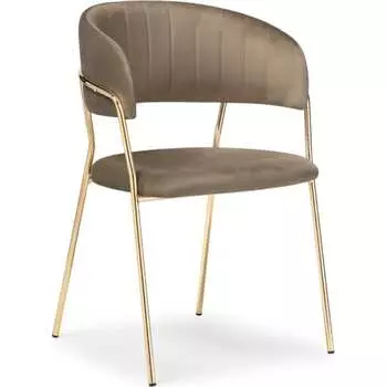 Стул Woodville Kamelia cappuccino / gold 15318