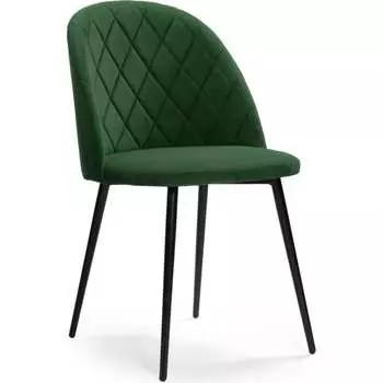 Стул Woodville Зест темно-зеленый / черный глянец 464194