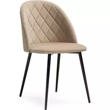 Стул Woodville Зест микровелюр 5 / черный глянец 464198