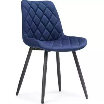 Стул Woodville Баодин Б/К синий / черный 517116