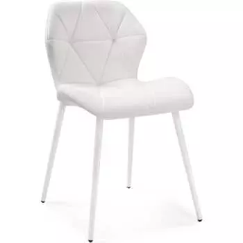 Стул Woodville Вальд экокожа белый / белый глянец 464191