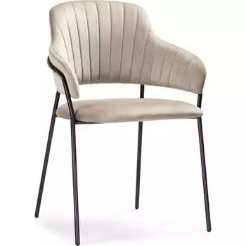 Стул Woodville Инклес дымчатый / черный глянец 483858