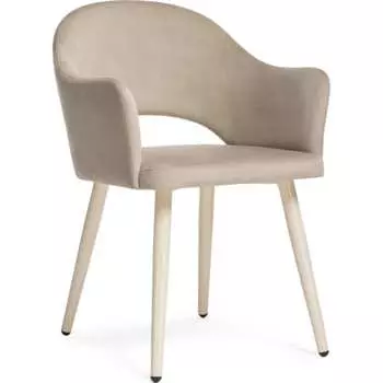 Стул Woodville Апри микровелюр 5 / бежевый глянец 464180