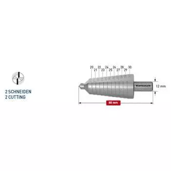 Ступенчатое сверло Karnasch