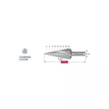 Ступенчатое сверло Karnasch