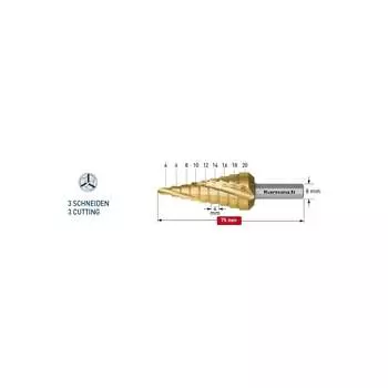 Ступенчатое сверло Karnasch