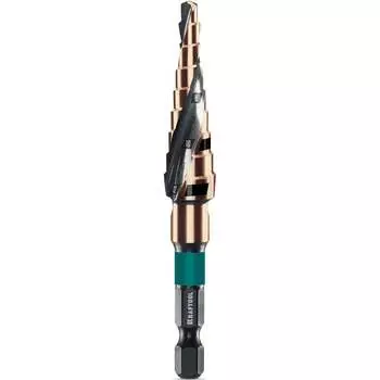 Ступенчатое сверло KRAFTOOL Cobalt 29691-4-12-9