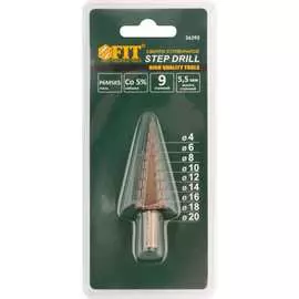 Ступенчатое сверло по металлу FIT 36392