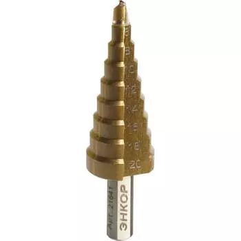 Ступенчатое сверло по металлу Энкор 21641