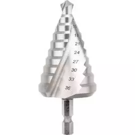 Ступенчатое сверло по металлу KRANZ ТИТАН KR-12-6614