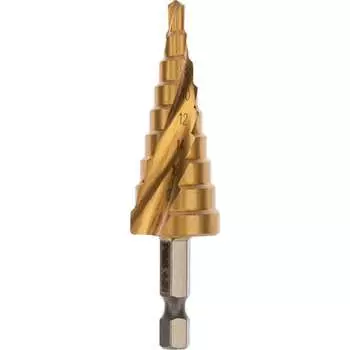 Ступенчатое сверло по металлу KRANZ ТИТАН KR-12-6611