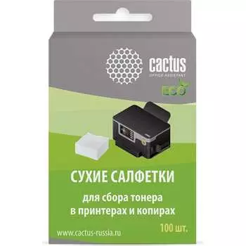 Сухие салфетки для сбора тонера Cactus 1118424