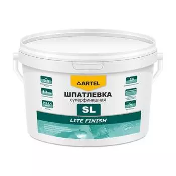 Суперфинишная шпатлевка Artel SL Lite Finish ведро, 18 кг С0000001682