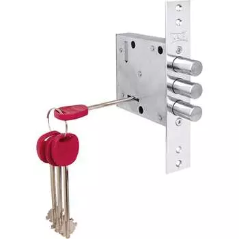 Сувальдный замок врезной KALE KILIT 447/L 40689