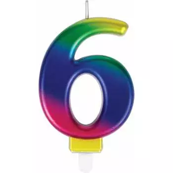 Свеча-цифра для торта Золотая сказка