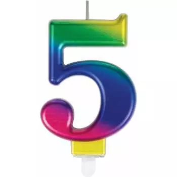 Свеча-цифра для торта Золотая сказка