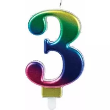 Свеча-цифра для торта Золотая сказка