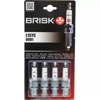 Свеча зажигания ВАЗ-2101-2110/2121 /карб./ BRISK SUPER 0001 L15YC-J