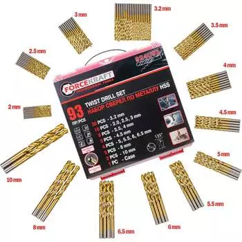 Сверла по металлу Forcekraft FK-924U93(57269)