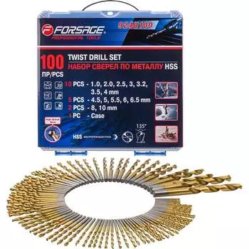 Сверла по металлу Forsage F-924U100