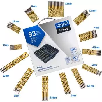 Сверла по металлу Scheppach ch-924U93(58957)
