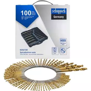 Сверла по металлу Scheppach Sch-924U100(58958)