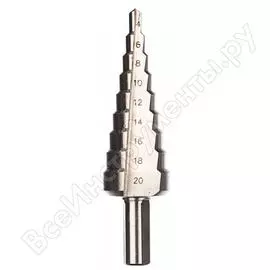 Ступенчатое сверло по сталям и цветным металлам ЗУБР МАСТЕР 29665-4-20-9