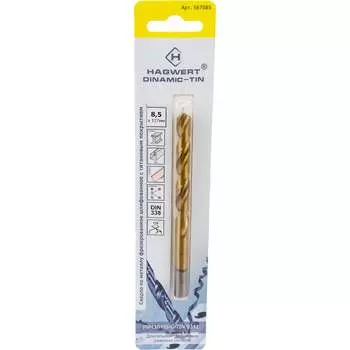 Сверло по металлу HAGWERT Dinamic-TIN 567085