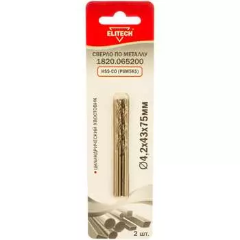 Сверло для металла Elitech 1820.065200