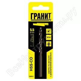 Сверло по металлу Гранит 165021