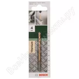 Сверло по металлу hss-tin (4x43x76 мм) diy bosch 2609255095
