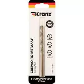 Сверло по металлу KRANZ Кобальт KR-91-0507