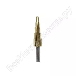 Ступенчатое сверло по металлу vertextools 4-12