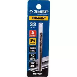 Сверло по металлу ЗУБР КОБАЛЬТ Профессионал 29626-3.3