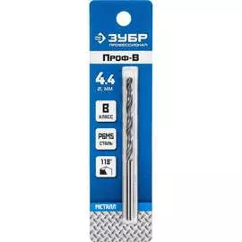 Сверло по металлу ЗУБР Проф-В 29621-4.4