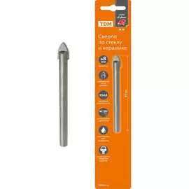 Сверло по стеклу и керамике TDM ELECTRIC Рубин SQ1091-0102