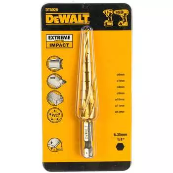 Ступенчатое сверло Dewalt