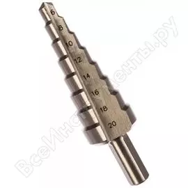 Ступенчатое сверло по сталям и цвет.мет STAYER MASTER 29660-6-20-8