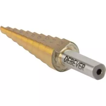 Сверло ступенчатое с прямой канавкой Debever Machining Solutions 4-12 мм, 9 ступеней, HSS DB-GT4129