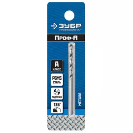 Удлиненное сверло по металлу ЗУБР 3х100 мм; Р6М5; класс А 29624-3