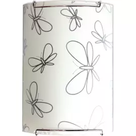 Светильник элетех бабочки нбб 21-60 м21 иу 150x220 мм матовый белый/крепеж хром 1005205480