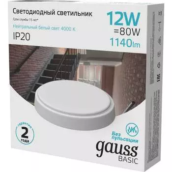 Светильник Gauss BASIC 193411212B