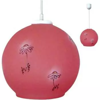 Светильник ЭЛЕТЕХ Ромашка НСБ 72-60 М50 розовый матовый /шнур белый ИУ 1007000002