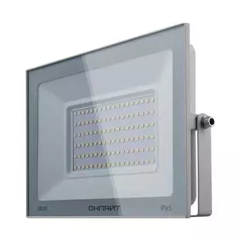 Светильник ОНЛАЙТ ofl-100-4k-wh-ip65-led 90139