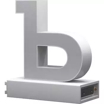 Светодиодная буква ABCMIX Ъ Ъ-100-magnetic