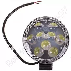 Светодиодная фара skyway off road 12v/24v 27w 6000k 9 диодов, ближний свет s08401046