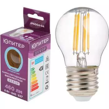 Светодиодная филаментная лампа Юпитер JP6004-04