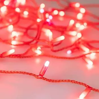 Светодиодная гирлянда Ardecoled ARD-STRING-CLASSIC-10000-RED-100LED-MILK-FLASH Red 31195